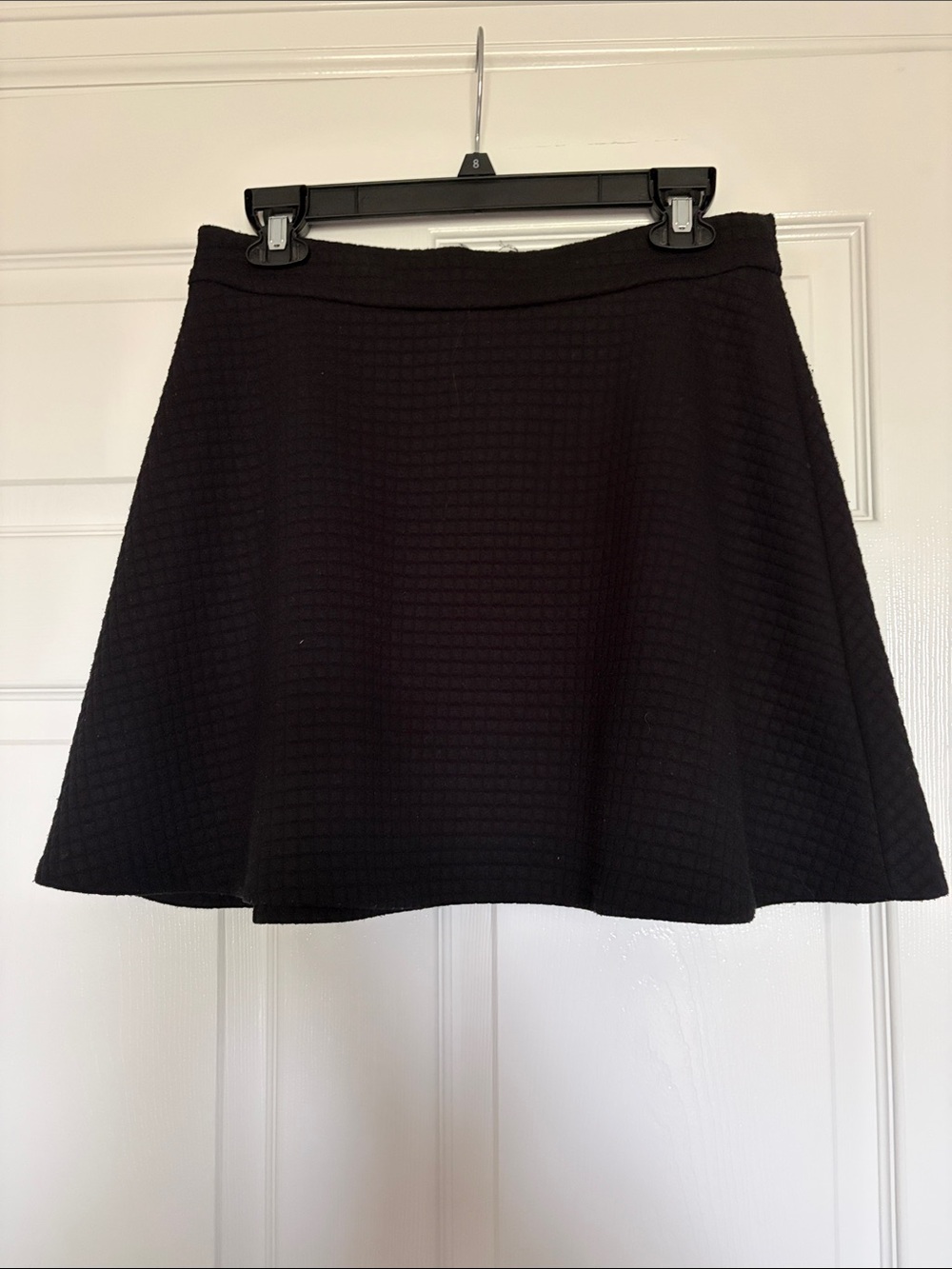 Banana Republic Black Textured Circle Skirt